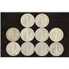 Image 2 : 10 ASSORTED 1930'S & 40'S MERCURY DIMES