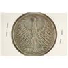 Image 2 : 1960-F GERMAN SILVER 5 MARKS .2250 OZ. ASW