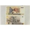 Image 2 : BRAZIL (1988) 10 & 1000 CRUZADOS BILLS CRISP UNC