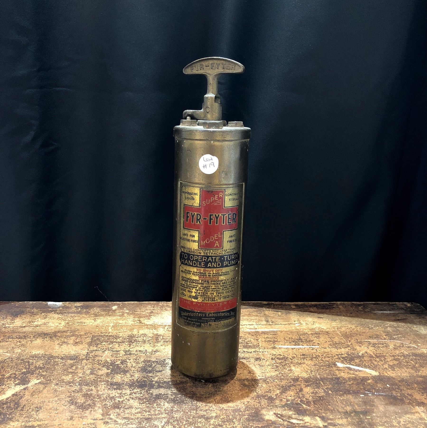 Vintage “FyrFyter” Fire Extinguisher