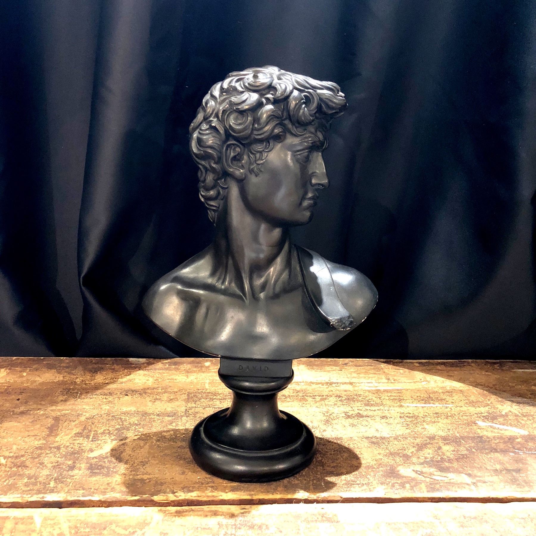 Vintage MCM Plaster Statue of David