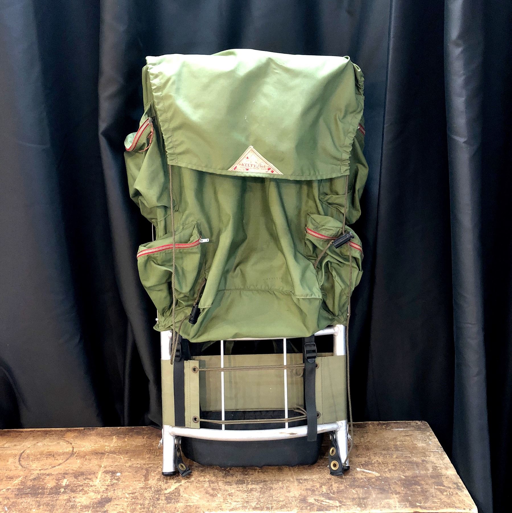 vintage camping backpack