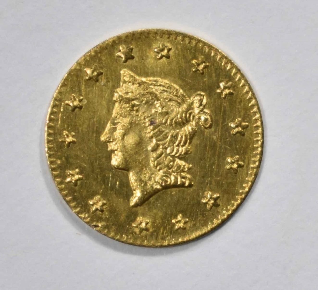 1854 California Gold Liberty Head Half Dollar