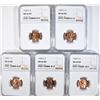 Image 1 : (5) 1968-S LINCOLN CENTS NGC MS66RD