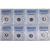 Image 1 : 8 ROOSEVELT DIMES PCGS PR-69DCAM