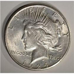 1924-S PEACE DOLLAR AU/BU