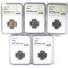 Image 1 : 5 - 1947 S JEFFERSON NICKELS NGC