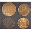 Image 2 : LOT OF 4-TOKENS/MEDALS