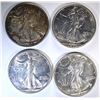 Image 1 : 3 - 1944-S & 1 1944 WALKING LIBERTY HALF DOLLARS