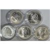 Image 1 : 5 EISENHOWER COMMEM SILVER DOLLARS