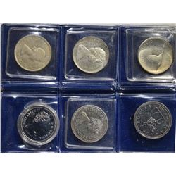 3-80% SILVER & 3-50% SILVER CANADIAN DOLLARS