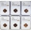 Image 1 : 6 LINCOLN CENTS NGC PF-67 RD