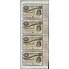 Image 1 : Uncut Sheet of (4) State of Louisiana Baby Bond Obsolete Notes