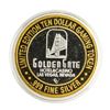 Image 2 : .999 Silver Golden Gate Las Vegas, NV $10 Casino Limited Edition Gaming Token