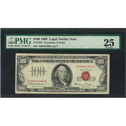 1966 $100 Legal Tender Note Fr.1550 PMG Very Fine 25