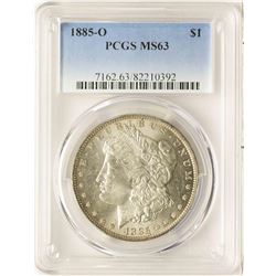 1885-O $1 Morgan Silver Dollar Coin PCGS MS63