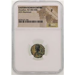 Arcadius 383-408 AD Ancient Eastern Roman Empire NGC F