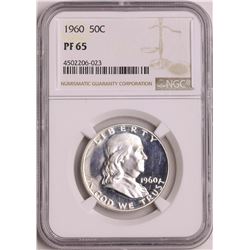 1960 Proof Franklin Half Dollar Coin NGC PF65