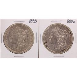 Lot of 1885-1886 $1 Morgan Silver Dollar Coins