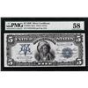 Image 1 : 1899 $5 Indian Chief Silver Certificate Note Fr.280m PMG Choice About Uncirculat