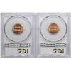 Image 2 : Lot of (2) 1960-D Small Date Lincoln Wheat Cent Coins PCGS MS66RD
