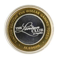 .999 Silver Aladdin Resort Casino $10 Casino Limited Edition Gaming Token