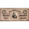 Image 1 : 1864 $50 Confederate States of America Note