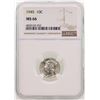 Image 1 : 1945 Mercury Dime Coin NGC MS66