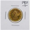 Image 1 : 1901-S $5 Liberty Head Half Eagle Gold Coin