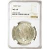 Image 1 : 1922 $1 Peace Silver Dollar Coin NGC MS64