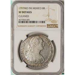1797MO FM Mexico 8 Reales Silver Coin NGC XF Details