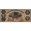 Image 1 : 1862 $5 State Bank South Carolina Obsolete Note