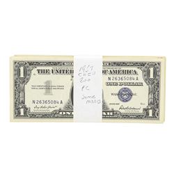 Lot of (200) 1957 Choice Uncirculated $1 Silver Certificate Notes