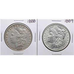 Lot of 1888-1889 $1 Morgan Silver Dollar Coins