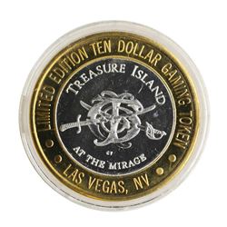 .999 Silver Treasure Island Las Vegas, Nevada $10 Casino Limited Edition Gaming