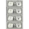 Image 1 : Lot of (4) 1957B $1 Silver Certificate STAR Notes