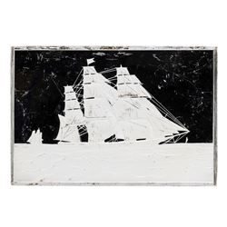 Currier & Ives Clipper Ship 2.75oz .999 Fine Silver Art Bar