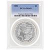 Image 1 : 1886 $1 Morgan Silver Dollar Coin PCGS MS65