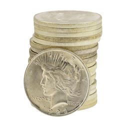 Roll of (20) 1923 $1 Brilliant Uncirculated Peace Silver Dollar Coins