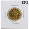 Image 1 : 1882-S $5 Liberty Head Half Eagle Gold Coin