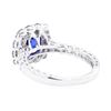 Image 3 : 18KT White Gold 2.99 ctw Sapphire and Diamond Ring