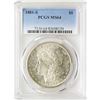Image 1 : 1881-S $1 Morgan Silver Dollar Coin PCGS MS64