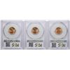 Image 2 : Lot of (3) 1958-D Lincoln Wheat Cent Coins PCGS MS66RD