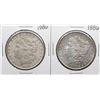 Image 1 : Lot of (2) 1886 $1 Morgan Silver Dollar Coins