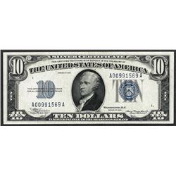 1934 $10 Silver Certificate Note