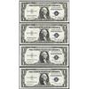 Image 1 : Lot of (4) 1935 $1 Silver Certificate Notes