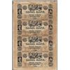 Image 1 : Uncut Sheet of 1800's $20 Canal Bank Obsolete Notes