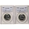 Image 1 : Lot of (2) 1958 Proof Franklin Half Dollar Coins PCGS PR66