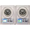 Image 2 : Lot of (2) 1958 Proof Franklin Half Dollar Coins PCGS PR66