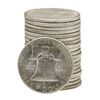 Image 2 : Roll of (20) 1963 Brilliant Uncirculated Franklin Half Dollars